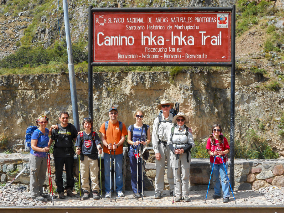 camino inca con niños