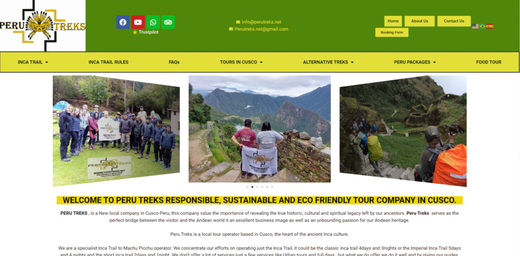 Peru Treks page