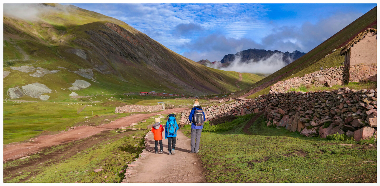 caminata con niños